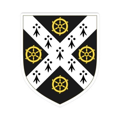 Coat of Arms of St Catherines College Oxford (England) (Coat of Arms) STICKER Vinyl Kiss-Cut Decal 3 Inch White - The Sticker Space