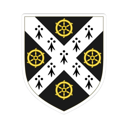 Coat of Arms of St Catherines College Oxford (England) (Coat of Arms) STICKER Vinyl Kiss-Cut Decal 4 Inch White - The Sticker Space