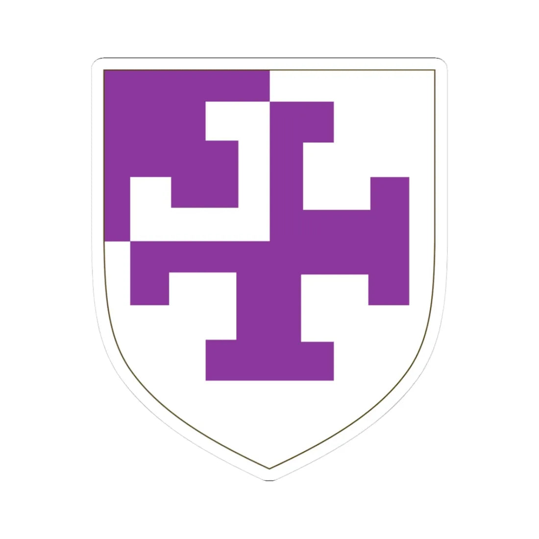 Coat Of Arms of St Cross College Oxford (England) (Coat of Arms) STICKER Vinyl Kiss-Cut Decal 3 Inch White - The Sticker Space