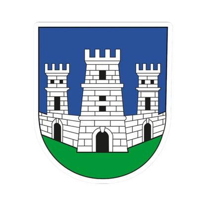 Coat of arms of Stari Grad (Croatia) (Coat of Arms) STICKER Vinyl Kiss-Cut Decal 2 Inch White - The Sticker Space