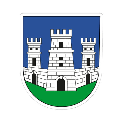 Coat of arms of Stari Grad (Croatia) (Coat of Arms) STICKER Vinyl Kiss-Cut Decal 6 Inch White - The Sticker Space