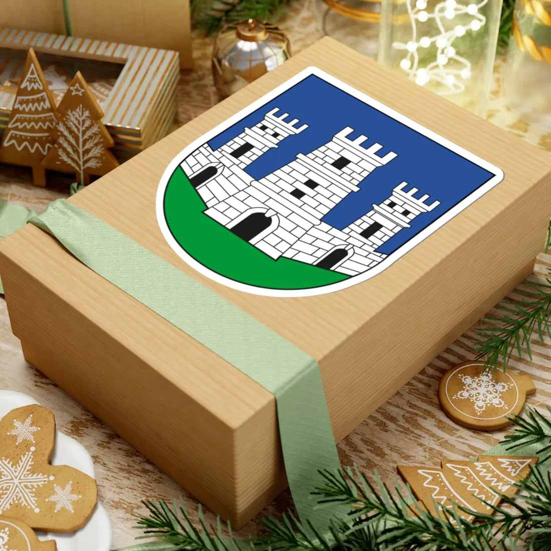 Coat of arms of Stari Grad (Croatia) (Coat of Arms) STICKER Vinyl Kiss-Cut Decal - The Sticker Space