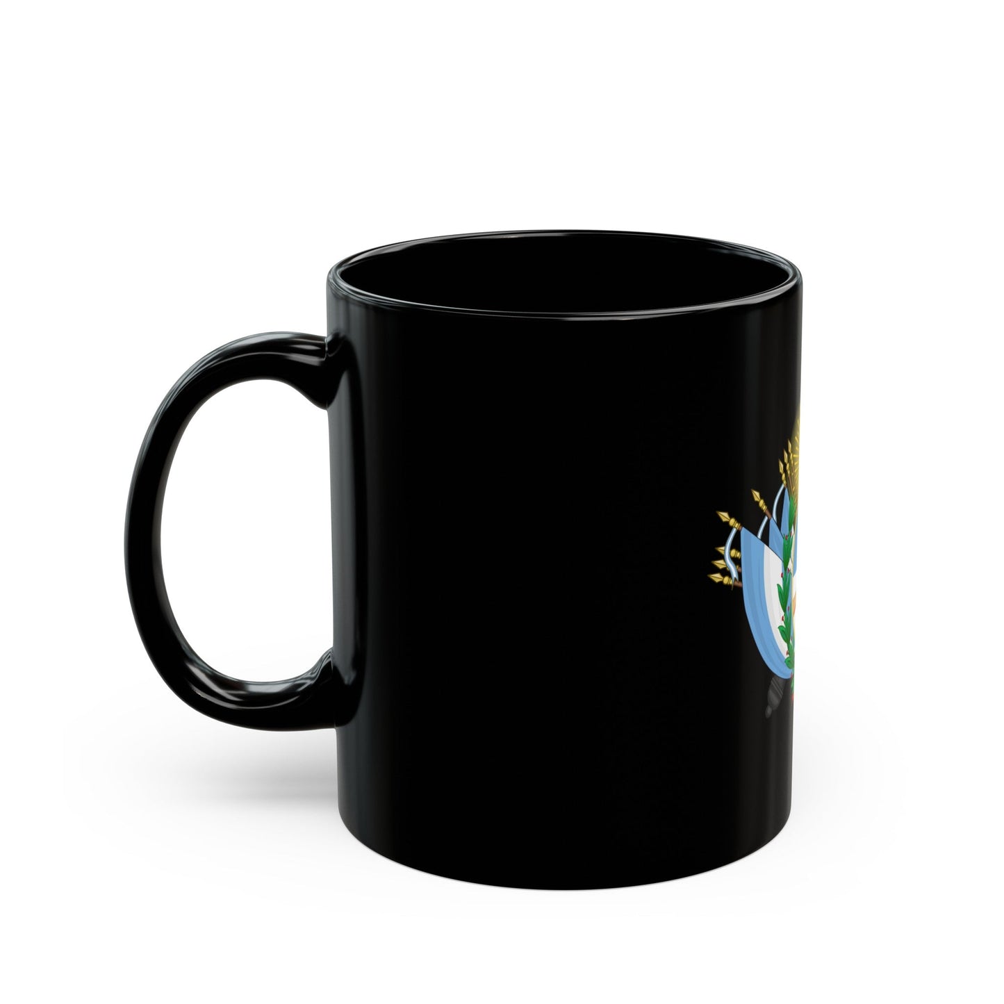 Coat of Arms of State of Buenos Ayres - Black Coffee Mug-The Sticker Space