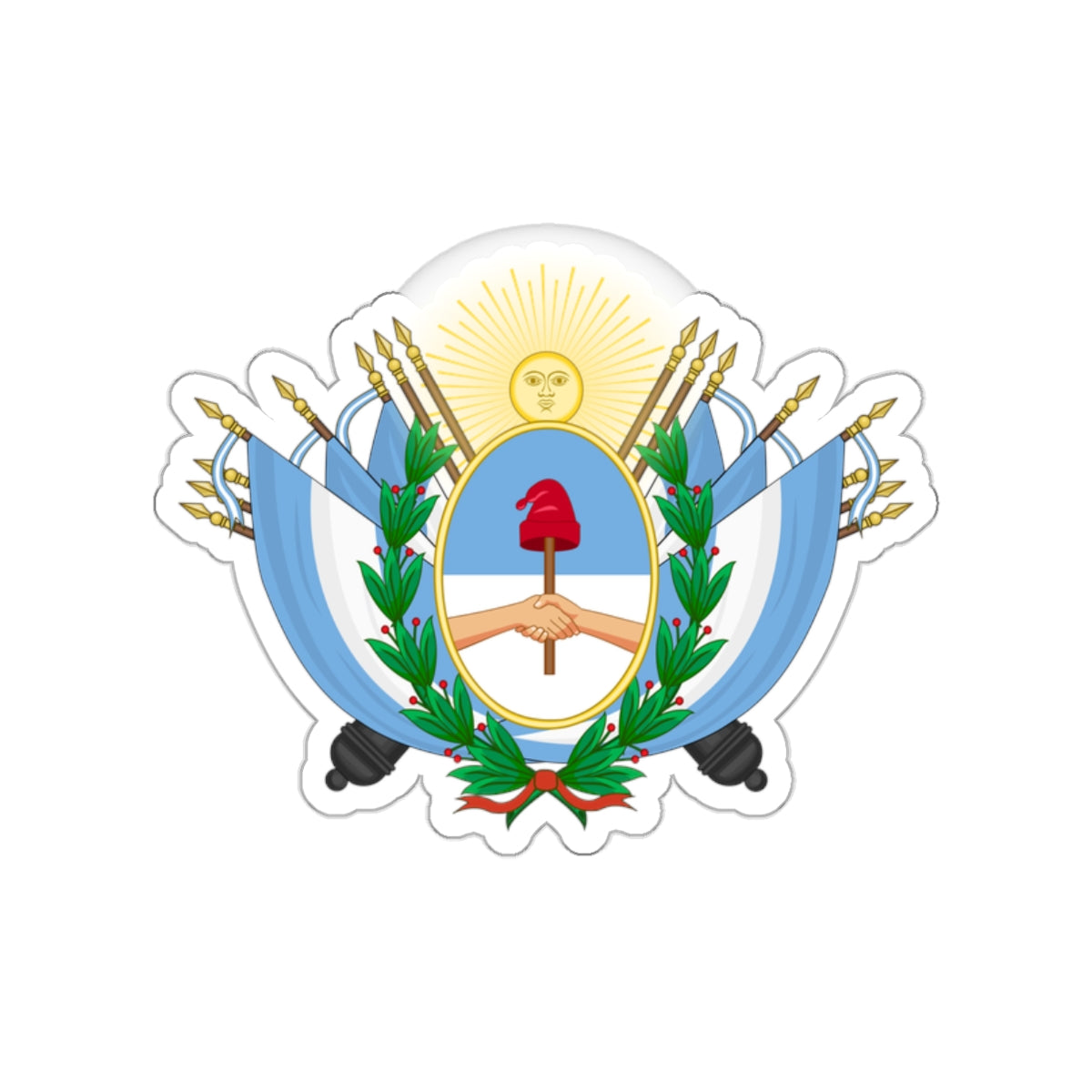 Coat of Arms of State of Buenos Ayres STICKER Vinyl Die-Cut Decal-White-The Sticker Space