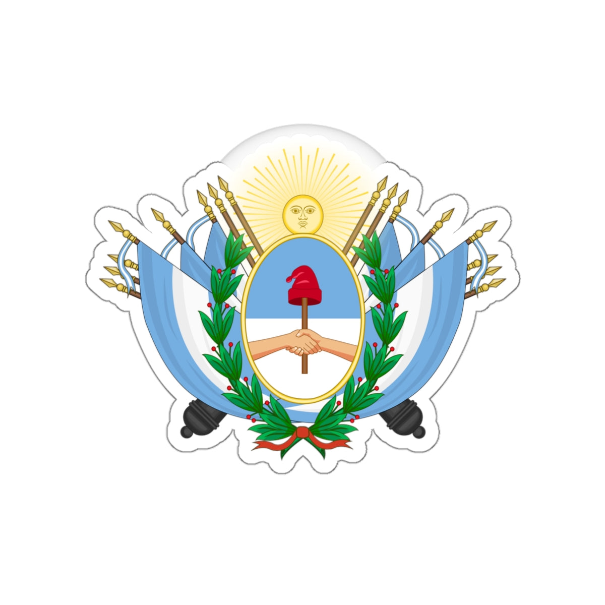 Coat of Arms of State of Buenos Ayres STICKER Vinyl Die-Cut Decal-White-The Sticker Space