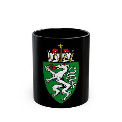 Coat of Arms of Steiermark Austria - Black Coffee Mug-11oz-The Sticker Space