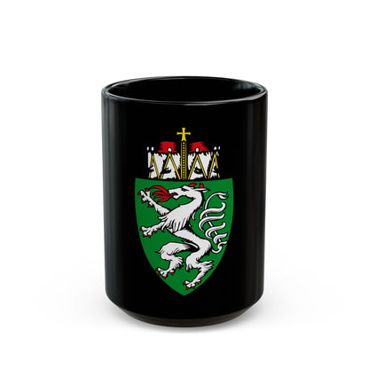 Coat of Arms of Steiermark Austria - Black Coffee Mug-15oz-The Sticker Space