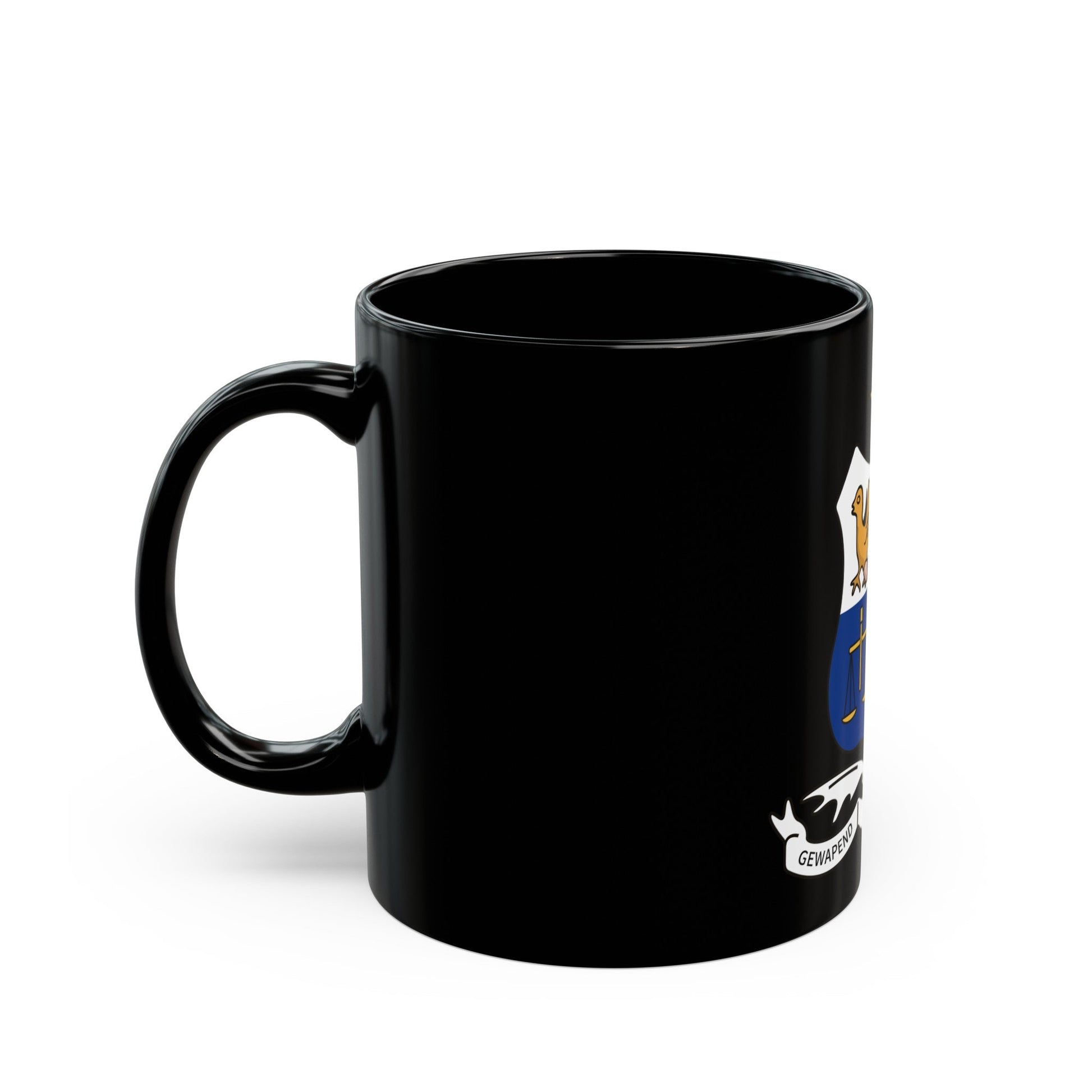 Coat of arms of Stellaland - Black Coffee Mug-The Sticker Space