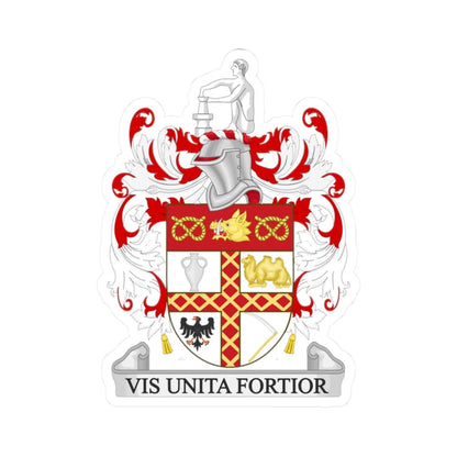 Coat of arms of Stoke-on-Trent (England) (Coat of Arms) STICKER Vinyl Kiss-Cut Decal 2 Inch White - The Sticker Space