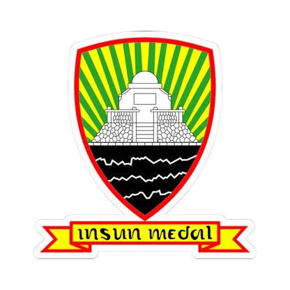 Coat of arms of Sumedang Regency (Indonesia) (Coat of Arms) STICKER Vinyl Kiss-Cut Decal 3 Inch White - The Sticker Space