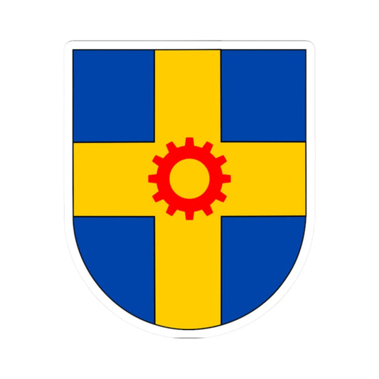 Coat of Arms of Sur San Jose de Las Lajas (Cuba) (Coat of Arms) STICKER Vinyl Kiss-Cut Decal 2 Inch White - The Sticker Space