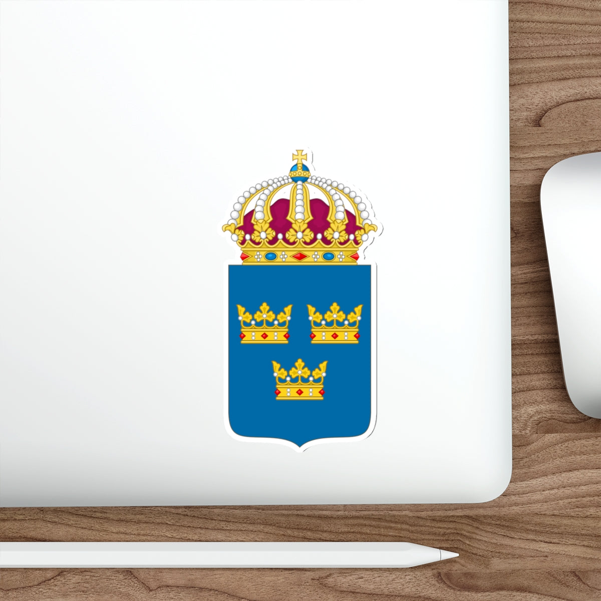 Coat of arms of Sweden STICKER Vinyl Die-Cut Decal-The Sticker Space