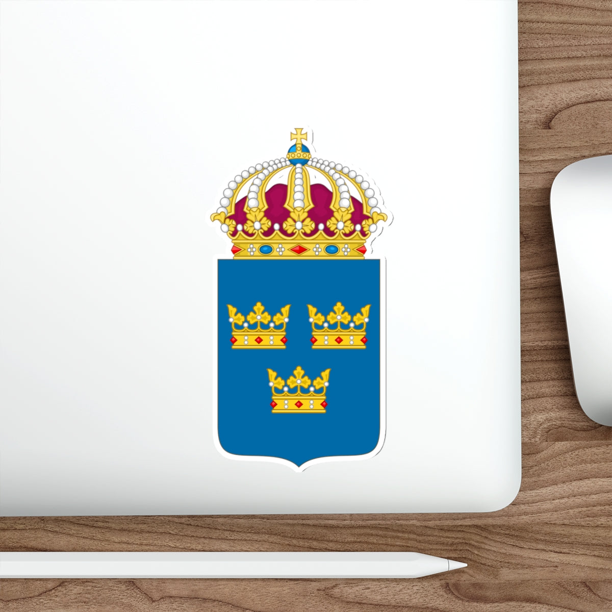 Coat of arms of Sweden STICKER Vinyl Die-Cut Decal-The Sticker Space