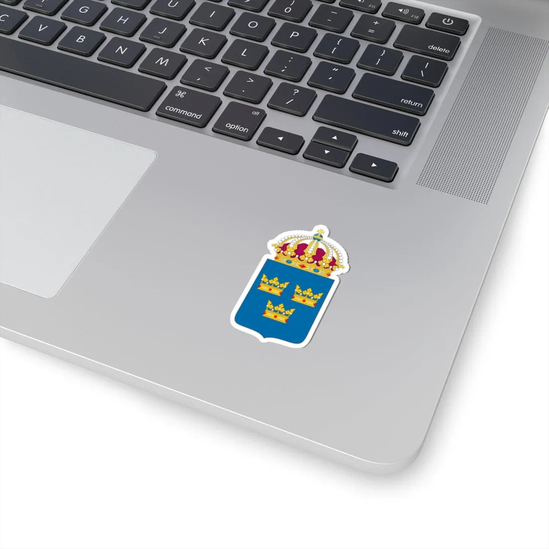 Coat of arms of Sweden - STICKER Vinyl Kiss-Cut Decal - The Sticker Space