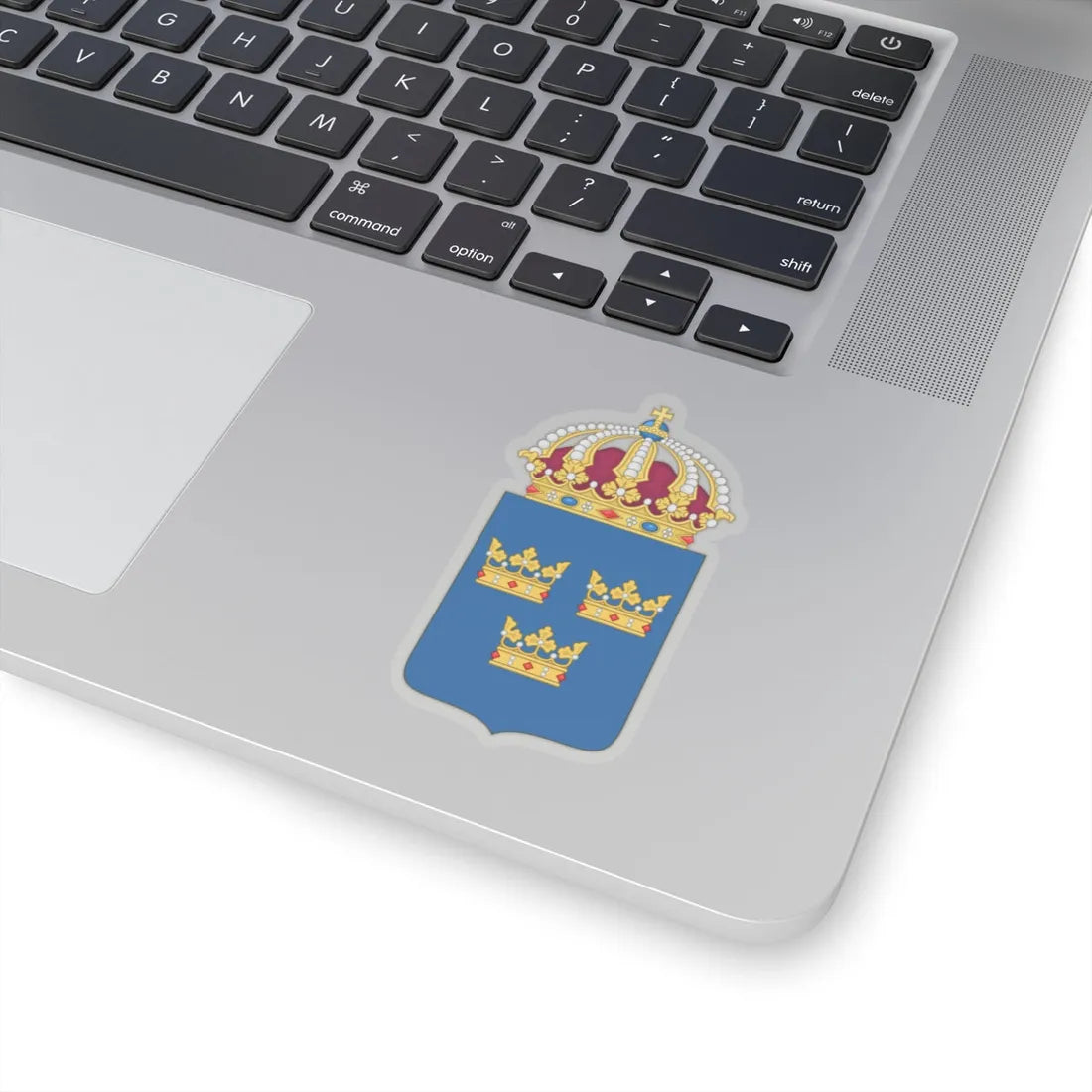 Coat of arms of Sweden - STICKER Vinyl Kiss-Cut Decal - The Sticker Space