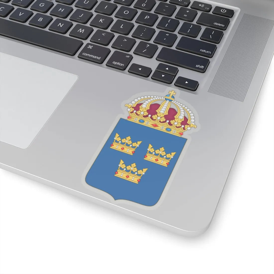 Coat of arms of Sweden - STICKER Vinyl Kiss-Cut Decal - The Sticker Space