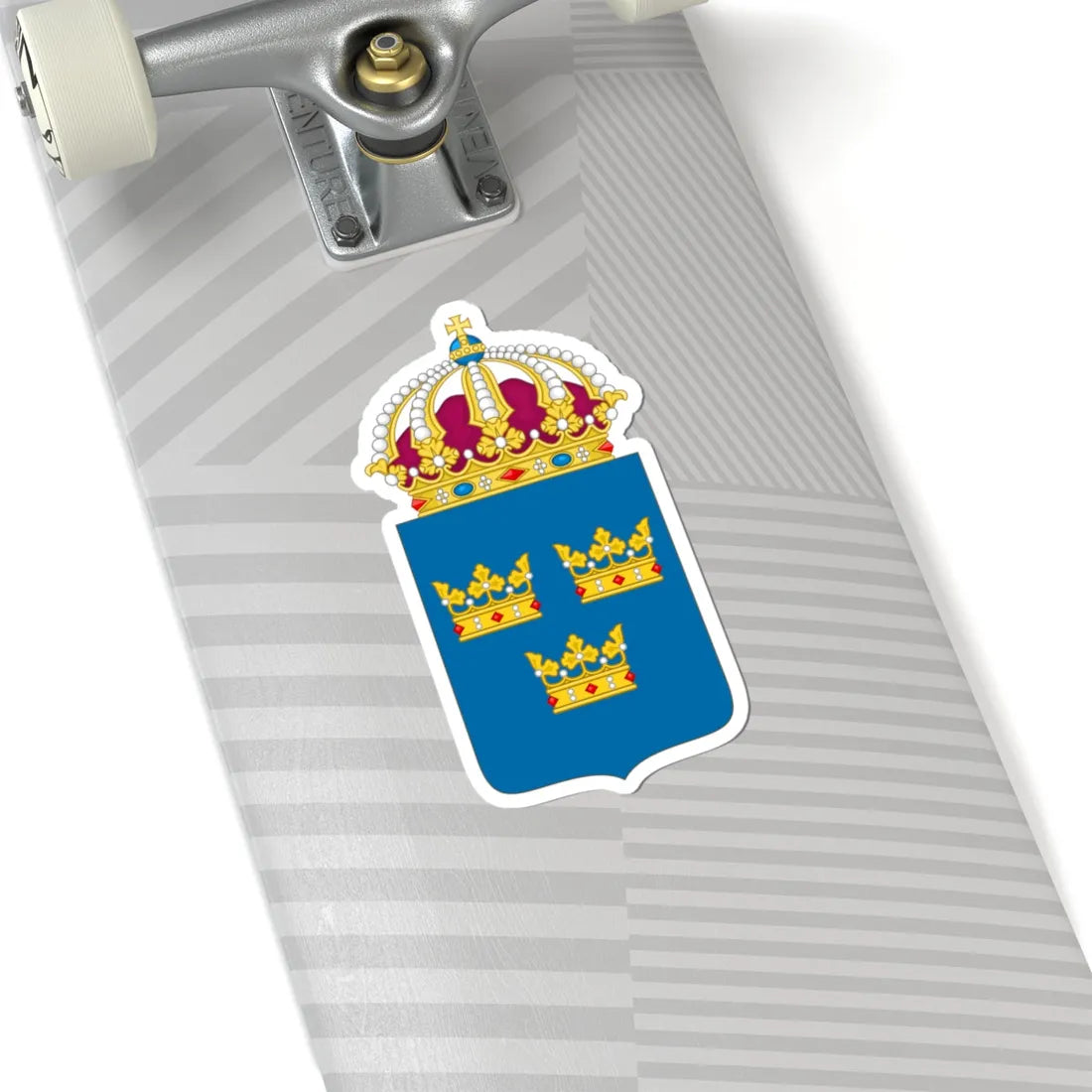 Coat of arms of Sweden - STICKER Vinyl Kiss-Cut Decal - The Sticker Space