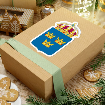 Coat of arms of Sweden - STICKER Vinyl Kiss-Cut Decal - The Sticker Space