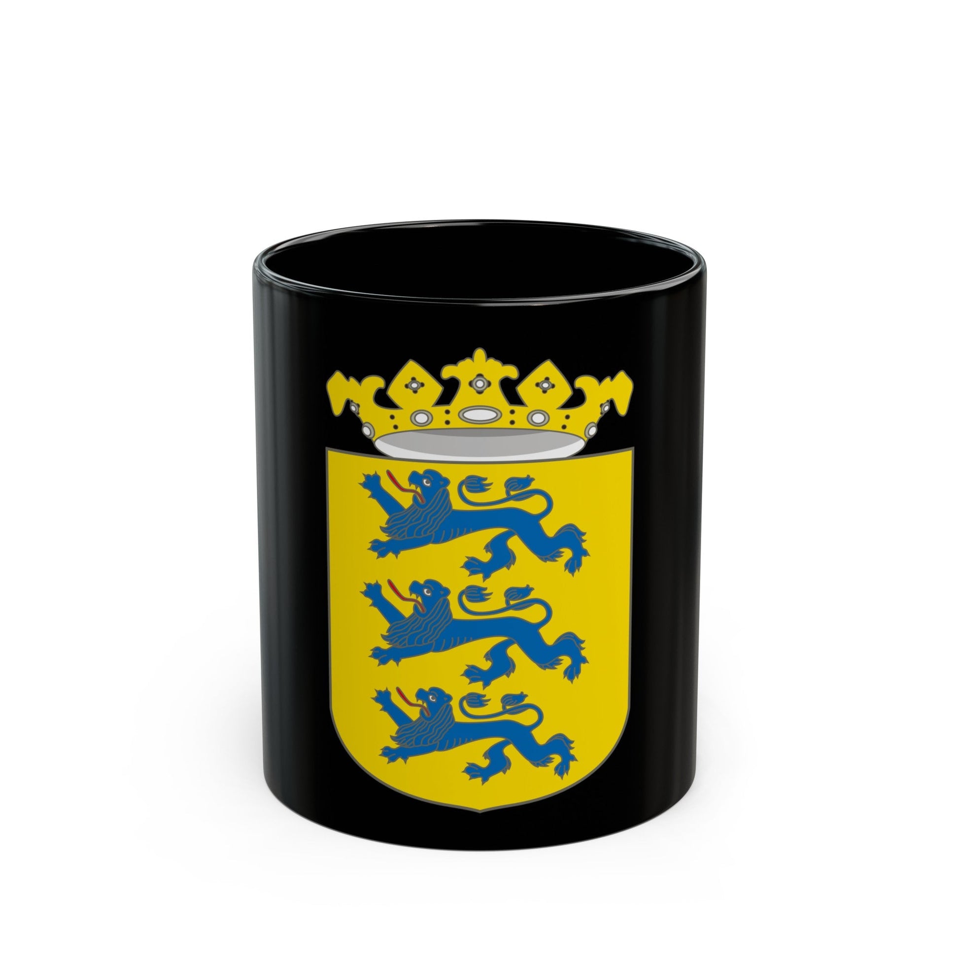 Coat of arms of Swedish Estonia - Black Coffee Mug-11oz-The Sticker Space