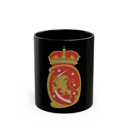 Coat of arms of Swedish Finland - Black Coffee Mug-11oz-The Sticker Space