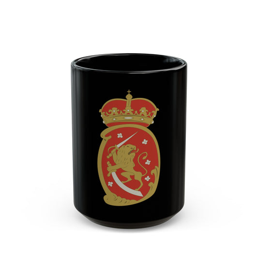 Coat of arms of Swedish Finland - Black Coffee Mug-15oz-The Sticker Space