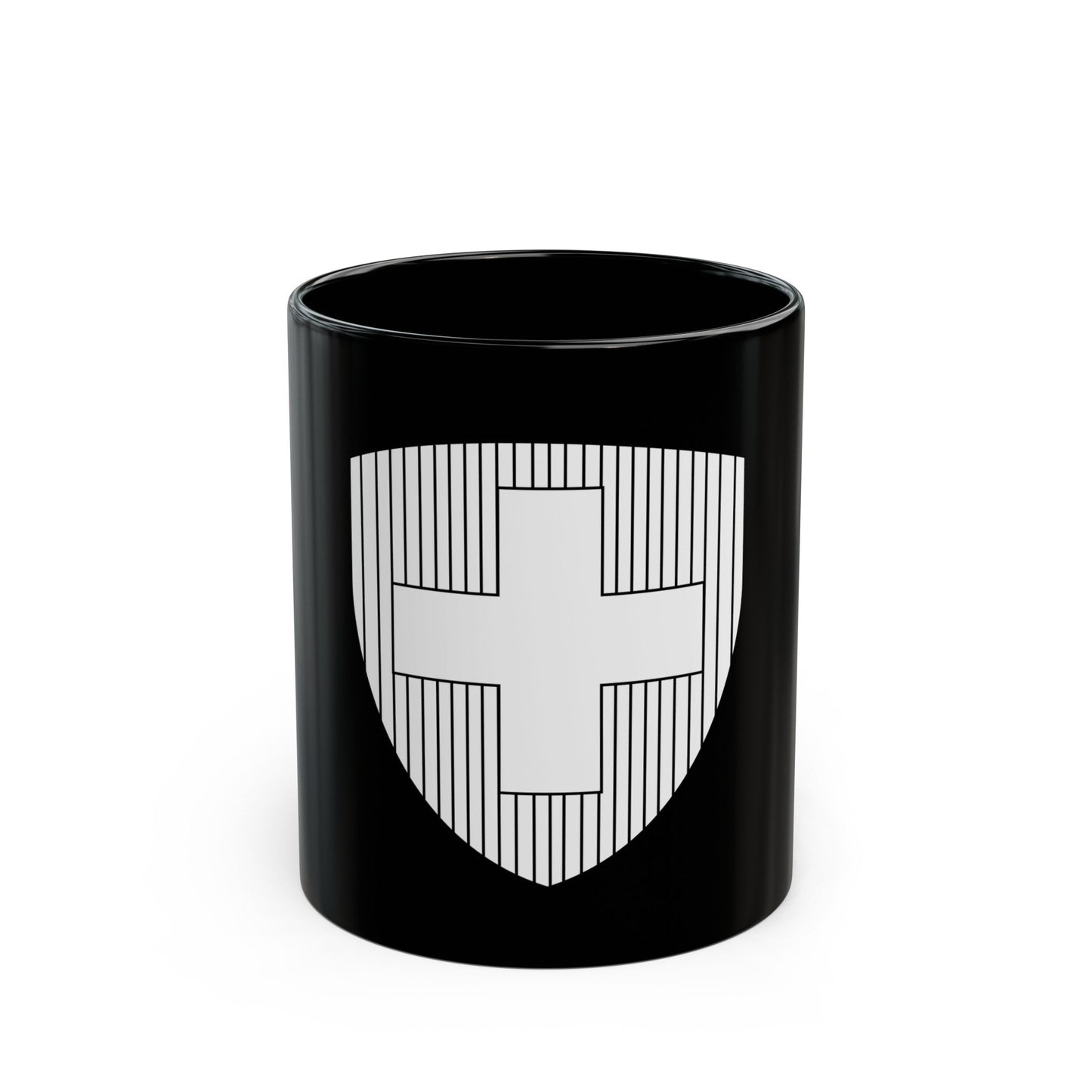 Coat of Arms of Switzerland 2 - Black Coffee Mug-11oz-The Sticker Space