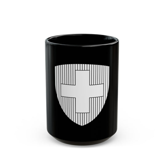 Coat of Arms of Switzerland 2 - Black Coffee Mug-15oz-The Sticker Space