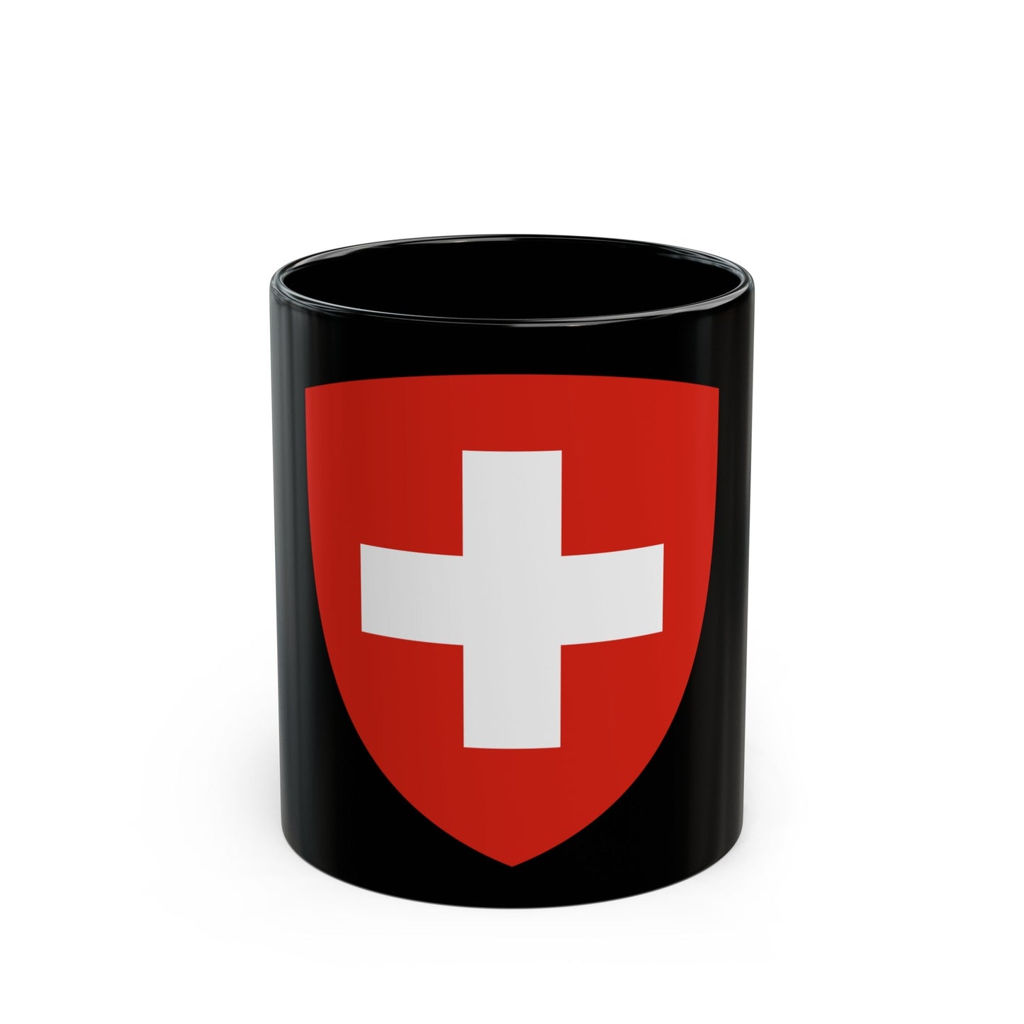 Coat of Arms of Switzerland - Black Coffee Mug-11oz-The Sticker Space