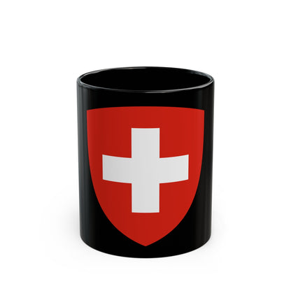 Coat of Arms of Switzerland - Black Coffee Mug-11oz-The Sticker Space