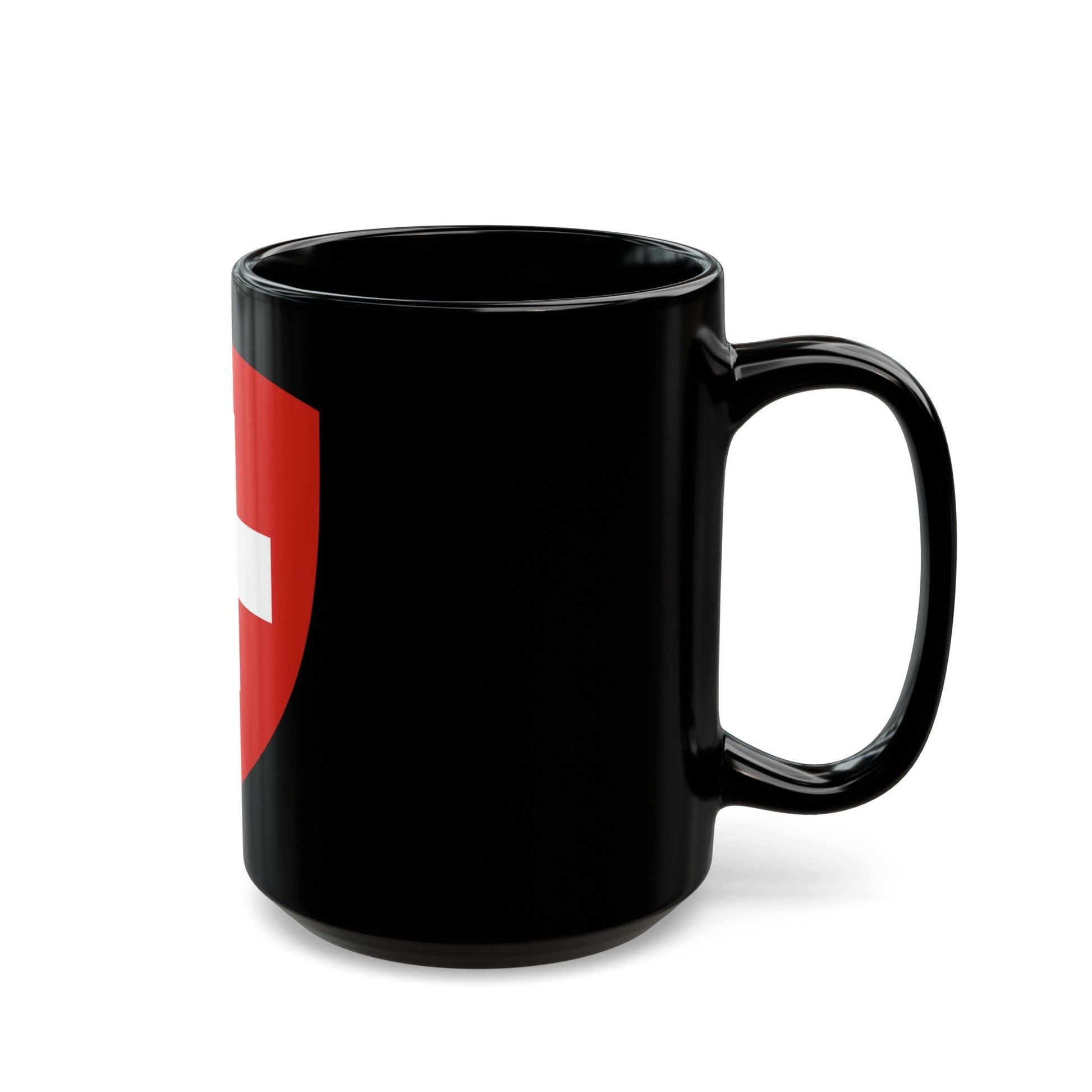 Coat of Arms of Switzerland - Black Coffee Mug-The Sticker Space