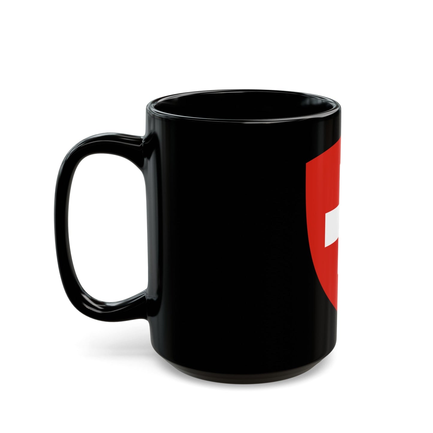 Coat of Arms of Switzerland - Black Coffee Mug-The Sticker Space