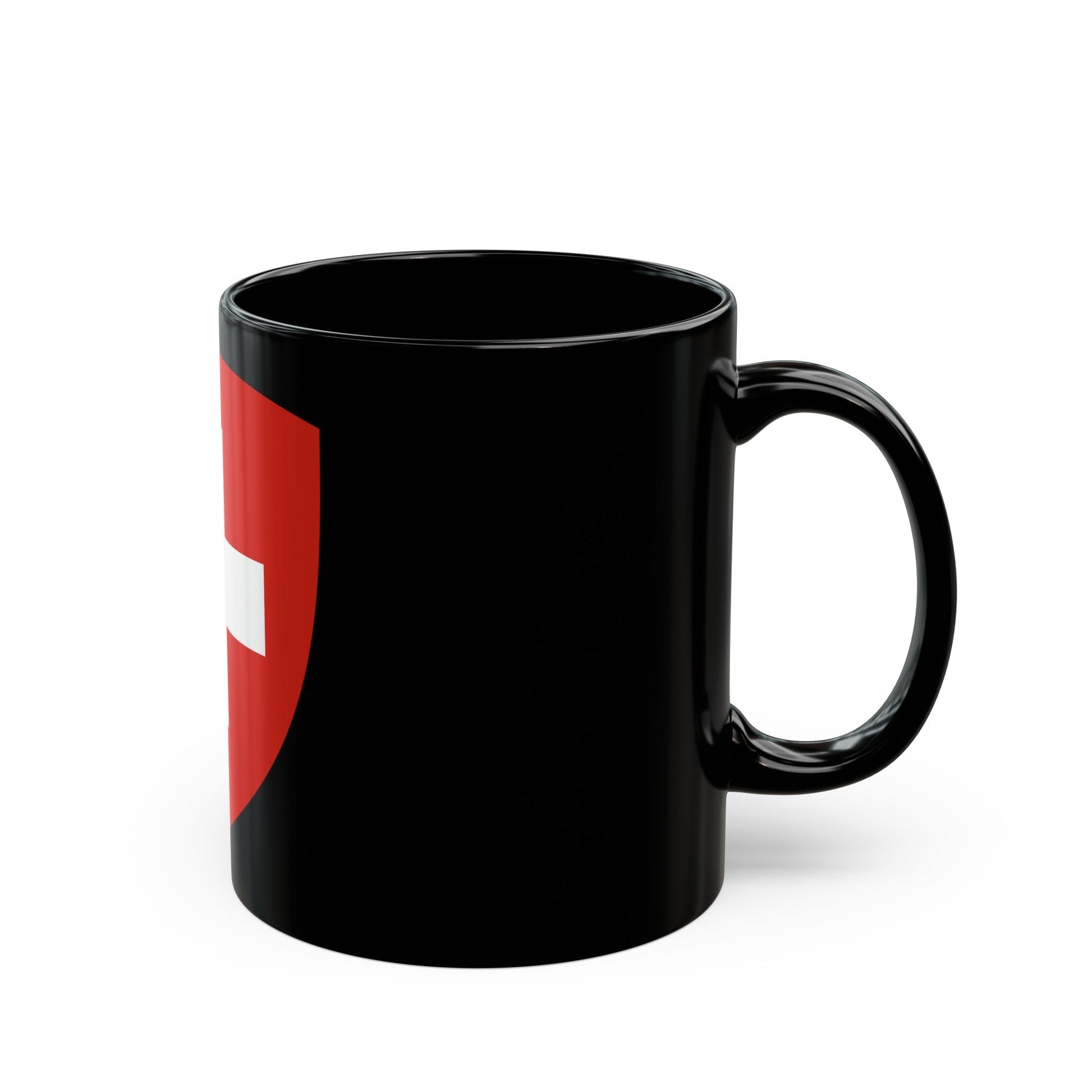 Coat of Arms of Switzerland - Black Coffee Mug-The Sticker Space