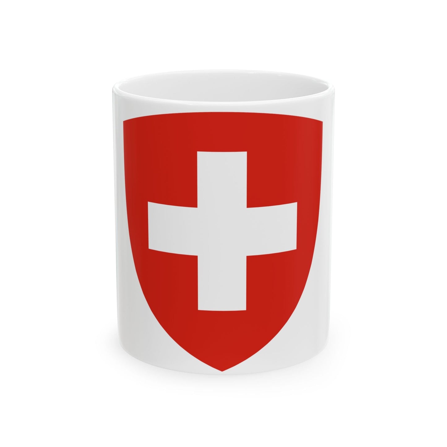 Coat of Arms of Switzerland - White Coffee Mug