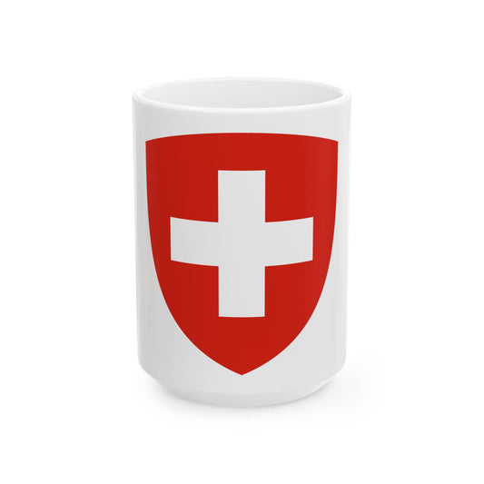 Coat of Arms of Switzerland - White Coffee Mug