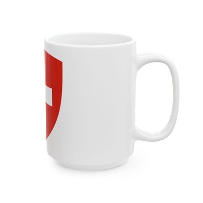 Coat of Arms of Switzerland - White Coffee Mug