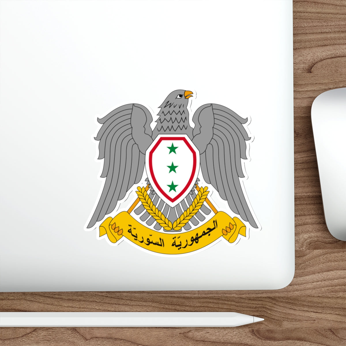 Coat of arms of Syria (1963–1972) STICKER Vinyl Die-Cut Decal-The Sticker Space