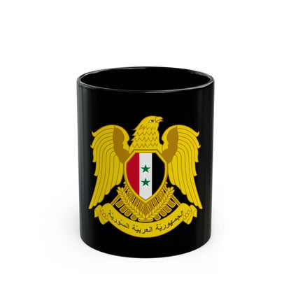 Coat of arms of Syria - Black Coffee Mug-11oz-The Sticker Space