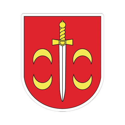 Coat of Arms of Tałačyn Belarus (Belarus) (Coat of Arms) STICKER Vinyl Kiss-Cut Decal 6 Inch White - The Sticker Space