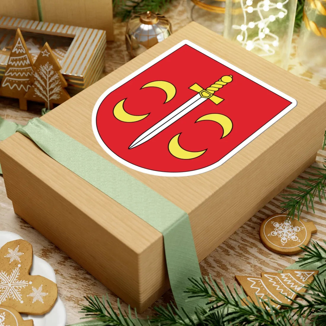 Coat of Arms of Tałačyn Belarus (Belarus) (Coat of Arms) STICKER Vinyl Kiss-Cut Decal - The Sticker Space