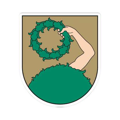 Coat of Arms of Talsi (Latvia) (Coat of Arms) STICKER Vinyl Kiss-Cut Decal 3 Inch White - The Sticker Space