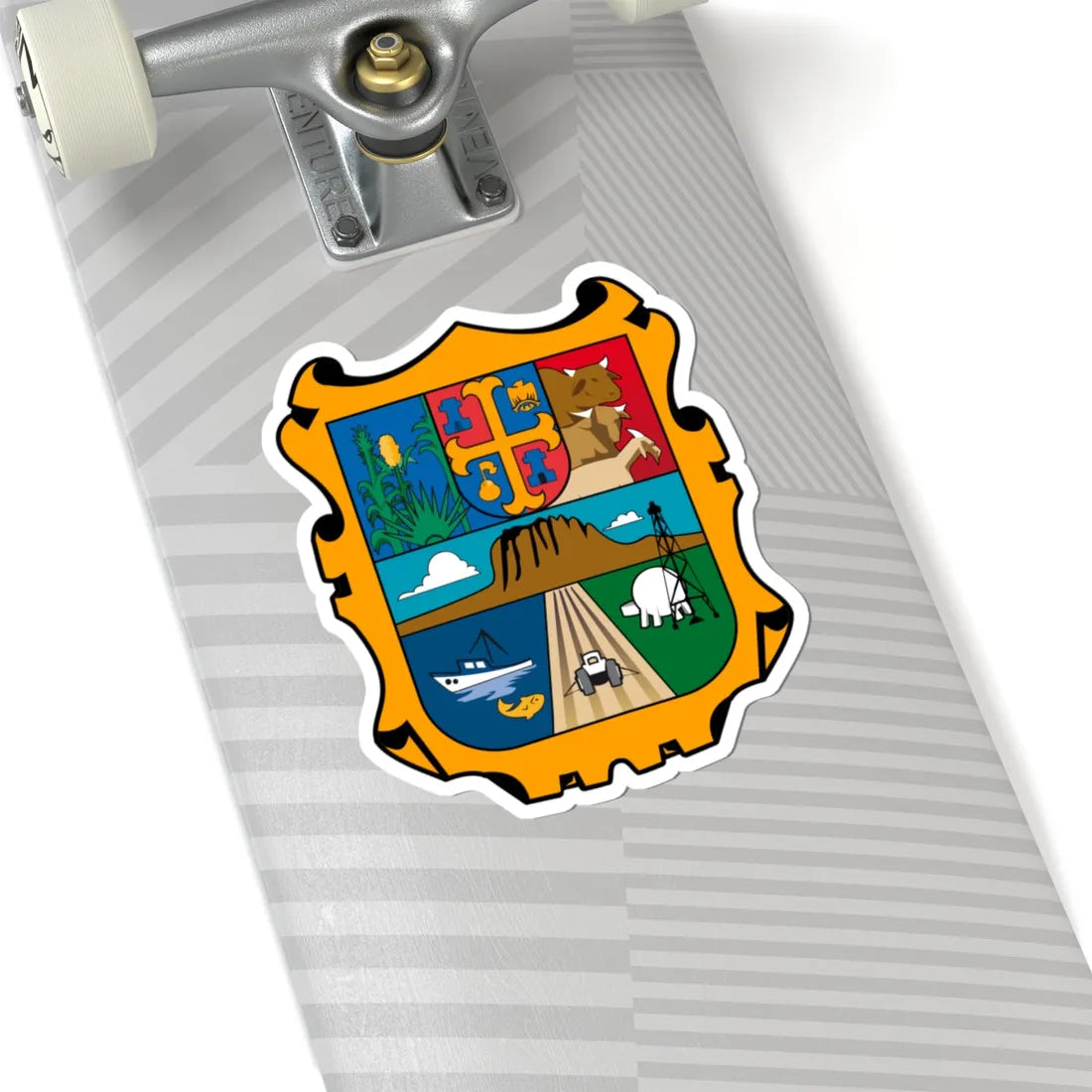 Coat of arms of Tamaulipas (Mexico) (Coat of Arms) STICKER Vinyl Kiss-Cut Decal - The Sticker Space