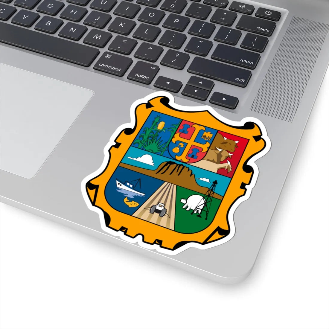 Coat of arms of Tamaulipas (Mexico) (Coat of Arms) STICKER Vinyl Kiss-Cut Decal - The Sticker Space