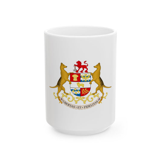 Coat of arms of Tasmania - White Coffee Mug