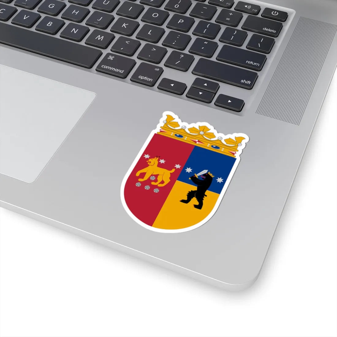 Coat of arms of Tavastia Province (Finland) (Coat of Arms) STICKER Vinyl Kiss-Cut Decal - The Sticker Space