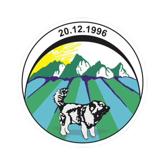 Coat of arms of Tearce Municipality (North Macedonia) (Coat of Arms) STICKER Vinyl Kiss-Cut Decal 2 Inch White - The Sticker Space