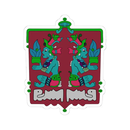 Coat of arms of Tenabo (Mexico) (Coat of Arms) STICKER Vinyl Kiss-Cut Decal 4 Inch White - The Sticker Space