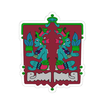 Coat of arms of Tenabo (Mexico) (Coat of Arms) STICKER Vinyl Kiss-Cut Decal 6 Inch White - The Sticker Space