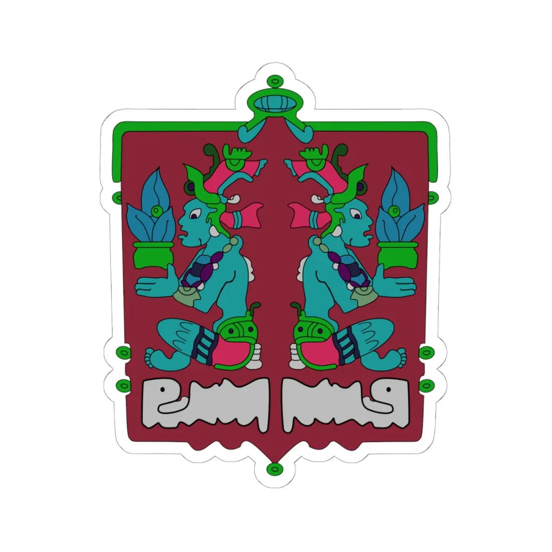 Coat of arms of Tenabo (Mexico) (Coat of Arms) STICKER Vinyl Kiss-Cut Decal - The Sticker Space