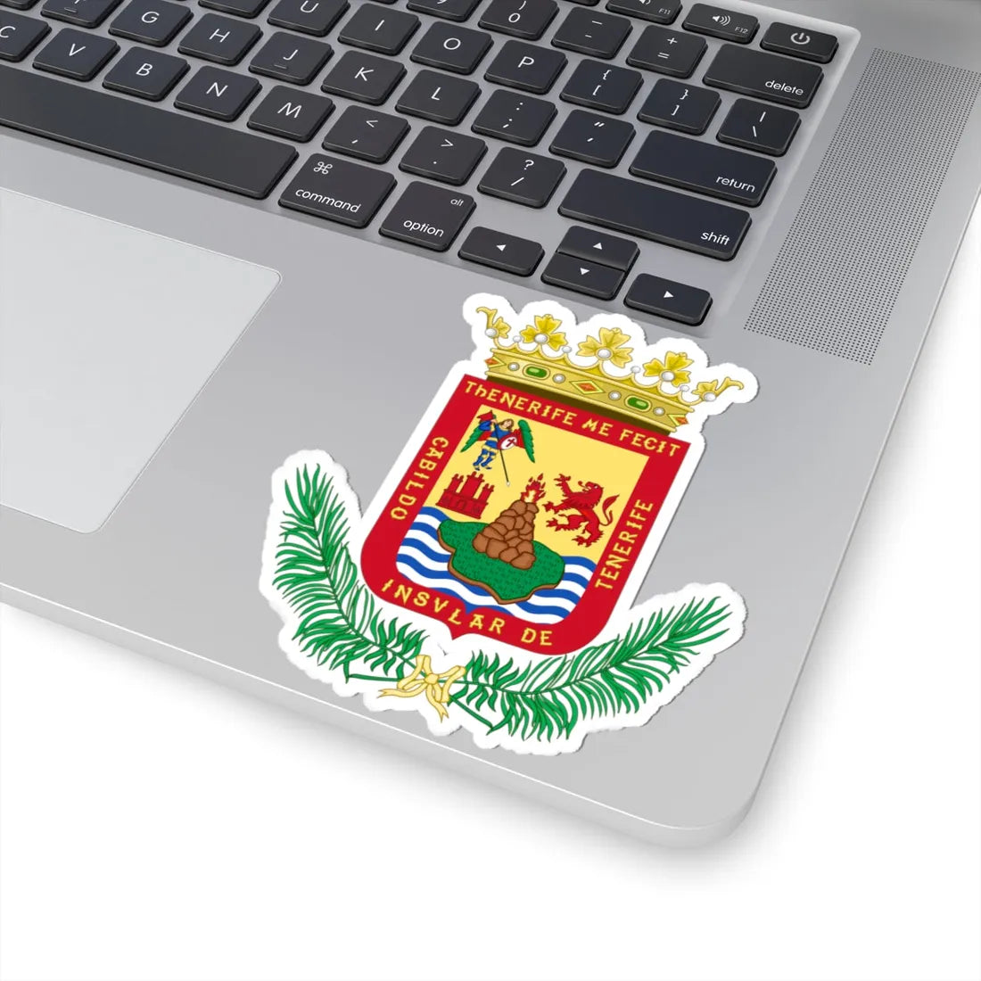 Coat of Arms of Tenerife (Spain) (Coat of Arms) STICKER Vinyl Kiss-Cut Decal - The Sticker Space