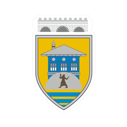 Coat of arms of Tetovo Municipality Macedonia (North Macedonia) (Coat of Arms) STICKER Vinyl Kiss-Cut Decal 2 Inch White - The Sticker Space